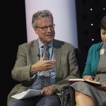 Bill Dutton speaking at the OxIS 2019 launch